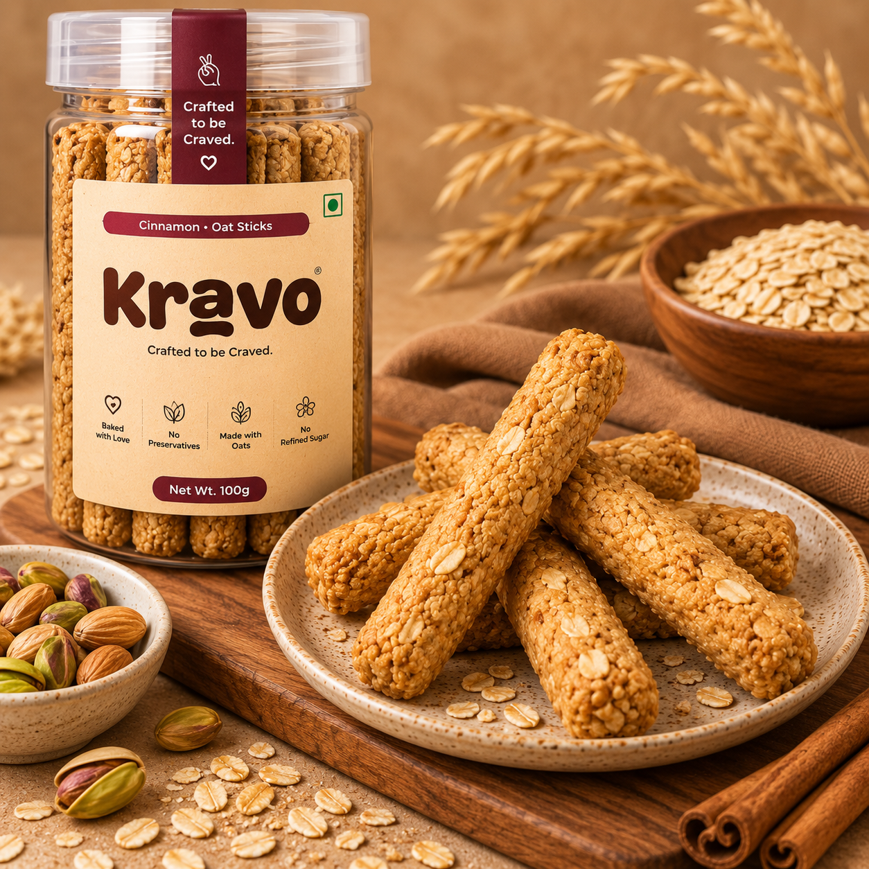 Cinnamon Oatsticks(100g)